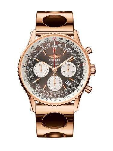 best replica Breitling - RB012012.Q606.220R Navitimer 01 43 Red Gold / Bronze / Air Racer watch - Click Image to Close