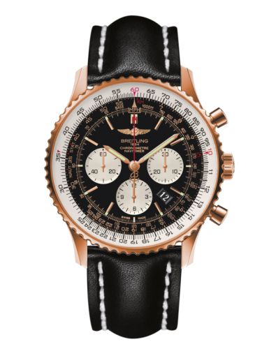 best replica Breitling - RB012721.BD10.441X Navitimer 01 46 Red Gold / Black / Calf watch
