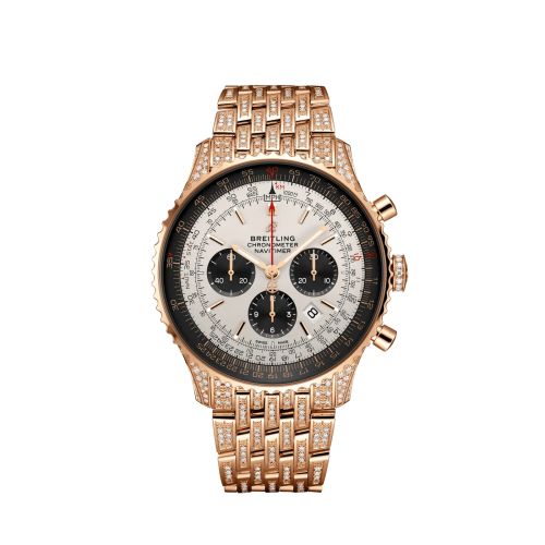 best replica Breitling - RB0127721G1T1 Navitimer 01 46 Red Gold / Diamondworks watch