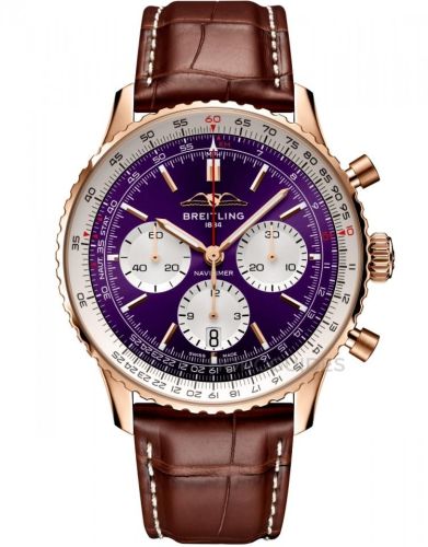 best replica Breitling - RB01381A1Q1P1 Navitimer B01 Chronograph 43 Red Gold / Tapei 101 watch