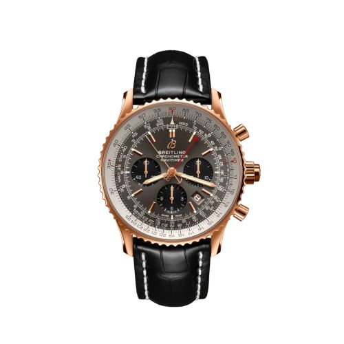 best replica Breitling - RB0311E61F1P1 Navitimer Rattrapante Red Gold / Stratos Grey / Alligator watch