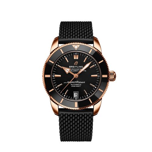 Breitling watch replica - RB2010121B1S1 Superocean Heritage II 42 Red Gold / Black / Black / Rubber