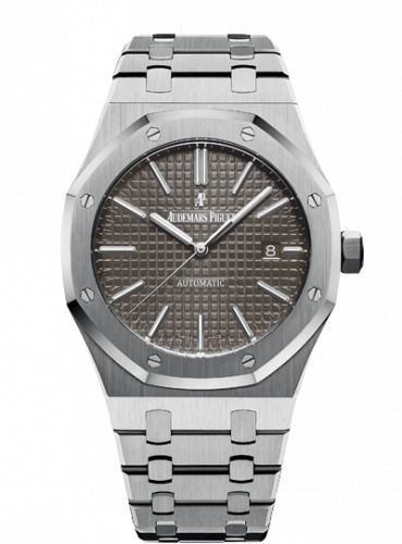 replica Audemars Piguet - 15400ST.OO.1220ST.04 Royal Oak 15400 Stainless Steel / Grey watch