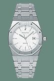 replica Audemars Piguet - 15000ST.OO.0789ST.07 Royal Oak 15000 Date Stainless Steel / White watch - Click Image to Close