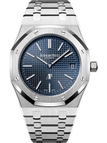 replica Audemars Piguet - 15202ST.OO.1240ST.01 Royal Oak Extra-Thin Stainless Steel / Blue watch
