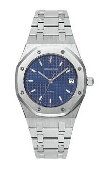 replica Audemars Piguet - 14790ST.OO.0789ST.08 Royal Oak 14790 Date Stainless Steel / Blue watch