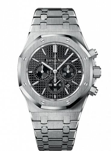 replica Audemars Piguet - 26320ST.OO.1220ST.01 Royal Oak Chronograph 41 Stainless Steel / Black watch