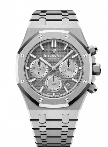 replica Audemars Piguet - 26315ST.OO.1256ST.02 Royal Oak Chronograph 38 Stainless Steel / Grey watch