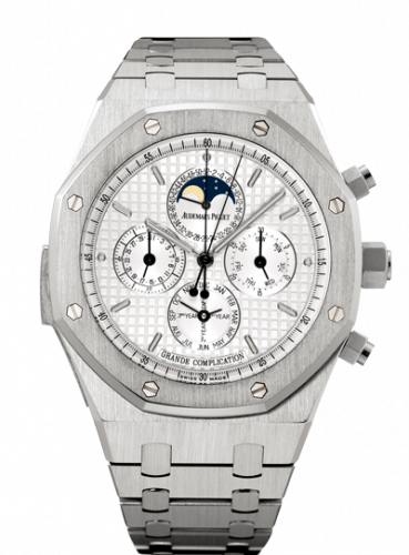 replica Audemars Piguet - 25865BC.OO.1105BC.04 Royal Oak Grande Complication White Gold / Silver watch