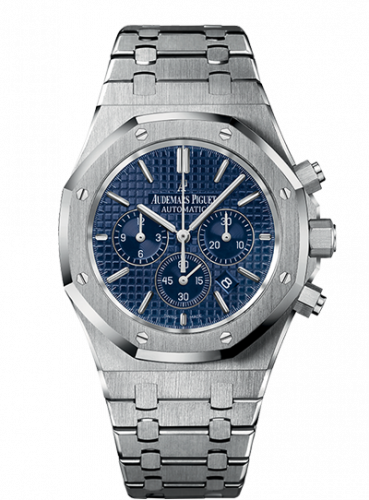 replica Audemars Piguet - 26320ST.OO.1220ST.03 Royal Oak Chronograph 41 Stainless Steel / Blue watch