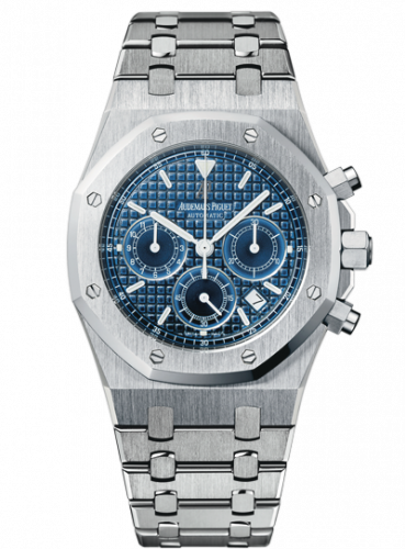 replica Audemars Piguet - 26300ST.OO.1110ST.04 Royal Oak 26300 Chronograph Stainless Steel / Blue watch