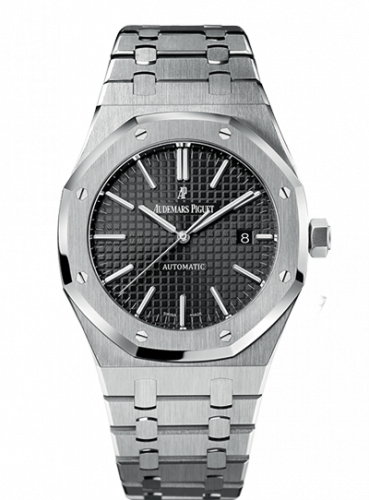 replica Audemars Piguet - 15400ST.OO.1220ST.01 Royal Oak 15400 Stainless Steel / Black watch