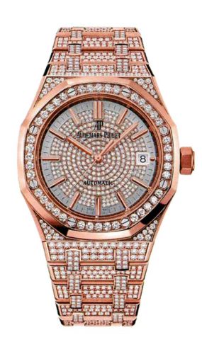 replica Audemars Piguet - 15452OR.ZZ.1258OR.01 Royal Oak 15452 Selfwinding Pink Gold / Diamond watch