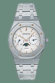 replica Audemars Piguet - 25594ST.OO.0789ST.05 RoyalOak 25594 Moon Phase Stainless Steel / White watch - Click Image to Close