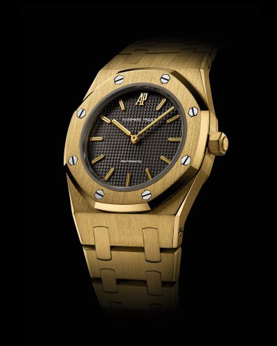 replica Audemars Piguet - 8638.BA.O.0424.BA.01 Royal Oak Automatic 29 Hour - MInute Yellow Gold / Black watch