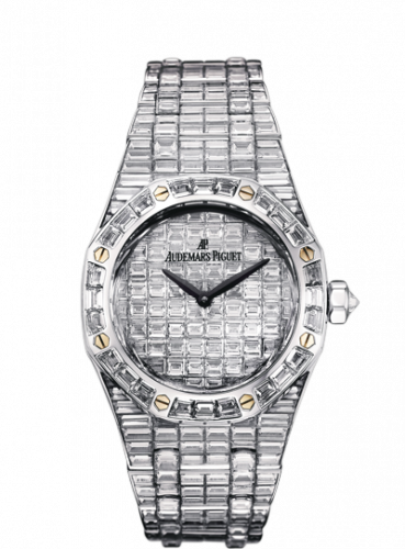 replica Audemars Piguet - 67606BC.ZZ.9179BC.01 Royal Oak Lady White Gold / Baguette / Baguette watch