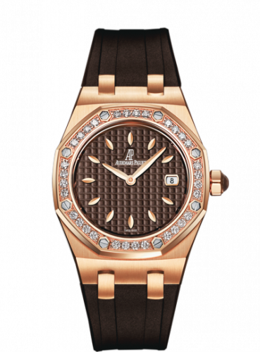 replica Audemars Piguet - 67601OR.ZZ.D080CA.01 Royal Oak 67601 Quartz Pink Gold / Brown watch