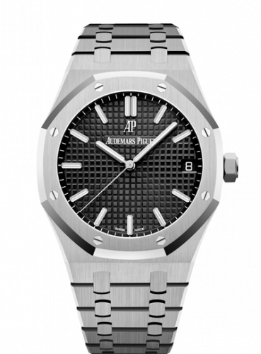 replica Audemars Piguet - 15500ST.OO.1220ST.03 Royal Oak 15500 Stainless Steel / Black watch - Click Image to Close