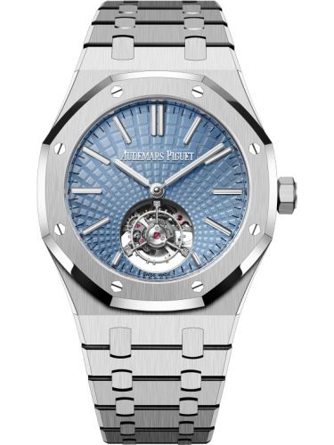 replica Audemars Piguet - 26530PT.OO.1220PT.01 Royal Oak Self-Winding Flying Tourbillon Platinum / Ice Blue watch