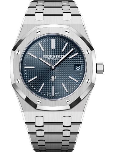 replica Audemars Piguet - 16202ST.OO.1240ST.01 Royal Oak Extra-Thin Stainless Steel / Blue / 50th Anniversary watch