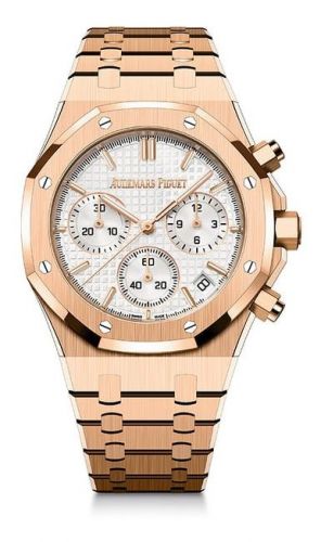 replica Audemars Piguet - 26240OR.OO.1320OR.03 Royal Oak Chronograph 41 Pink Gold / Silver / 50th Anniversary watch