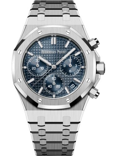 replica Audemars Piguet - 26240ST.OO.1320ST.05 Royal Oak Chronograph 41 Stainless Steel / Blue watch - Click Image to Close