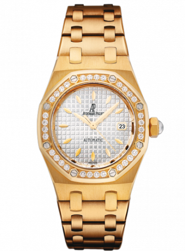 replica Audemars Piguet - 77321BA.ZZ.1230BA.01 Royal Oak Selfwinding 77321 Yellow Gold / Diamond / Silver / Bracelet watch