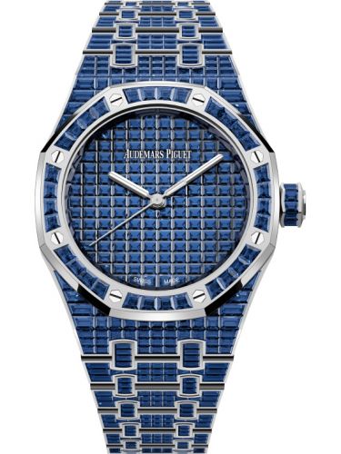 replica Audemars Piguet - 15554BC.SS.1274BC.01 Royal Oak Self-Winding 37 Blue Sapphire / 50th Anniversary watch