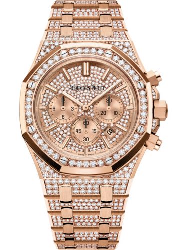 replica Audemars Piguet - 26333OR.ZZ.1220OR.01 Royal Oak Chronograph 41 Pink Gold / Diamond watch