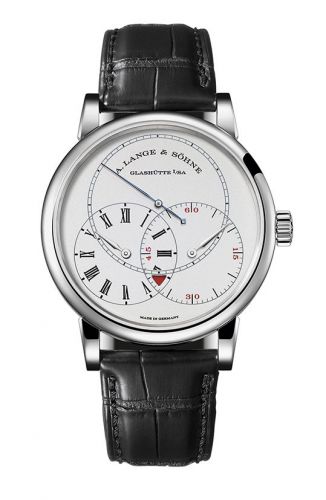 replica A. Lange & Söhne - 252.025 Richard Lange Jumping Seconds Platinum / Silver watch - Click Image to Close