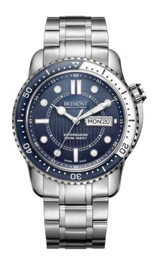 replica Bremont - S500BLbr Supermarine S500 Blue Bracelet watch - Click Image to Close