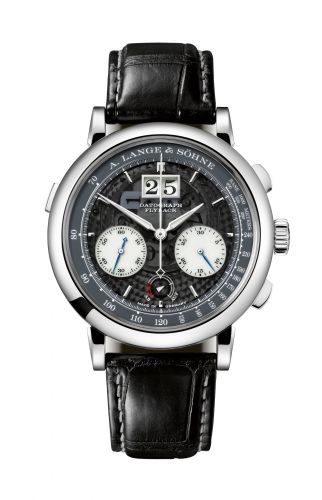 replica A. Lange & Söhne - 403.035 Datograph Platinum / Black watch - Click Image to Close
