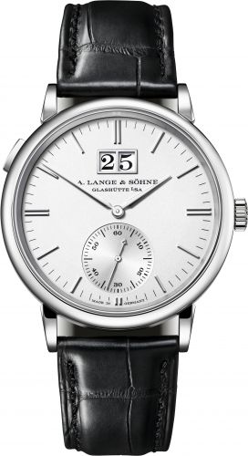 replica A. Lange & Söhne - 381.026 Saxonia Outsize Date White Gold / Silver watch