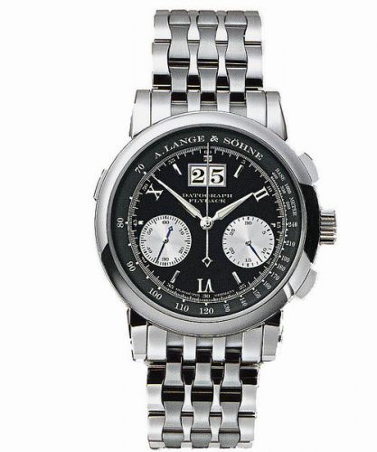 replica A. Lange & Söhne - 403.435 Datograph Platinum / Black ? Bracelet watch - Click Image to Close