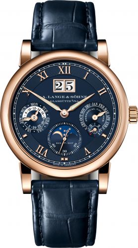 replica A. Lange & Söhne - 310.037 Langematik Perpetual Pink Gold / Blue / 20th Anniversary watch