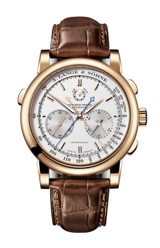 replica A. Lange & Söhne - 404.032 Double Split Pink Gold / Silver watch - Click Image to Close