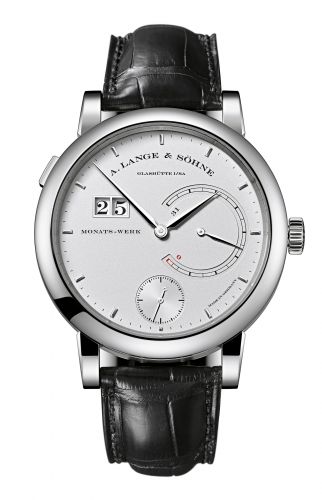 replica A. Lange & Söhne - 130.025 Lange 31 Platinum / Silver watch - Click Image to Close