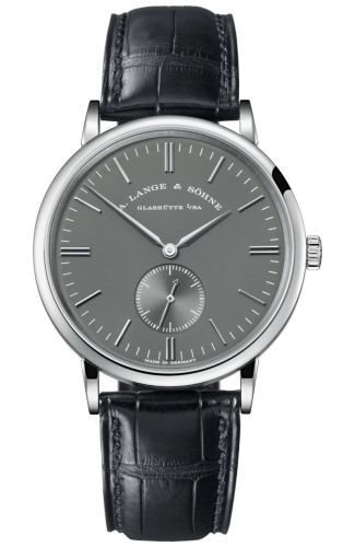 replica A. Lange & Söhne - 216.027 Saxonia White Gold / Grey / Boutique Edition watch - Click Image to Close