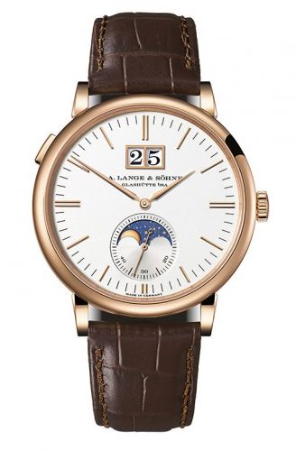 replica A. Lange & Söhne - 384.032 Saxonia Moonphase Pink Gold / Silver watch