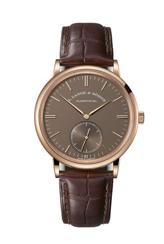 replica A. Lange & Söhne - 380.042 Saxonia Automatik Pink Gold / Terra Brown Ginza watch