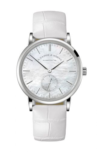 replica A. Lange & Söhne - 219.047 Saxonia 35 White Gold / MOP watch