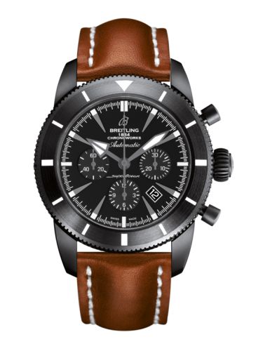 Breitling watch replica - SB0161E4.BE91.439X Superocean Heritage 46 Chronoworks Ceramic / Black / Calf