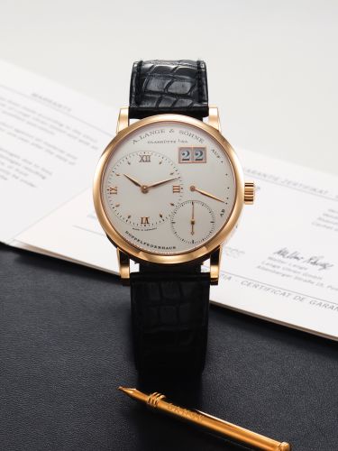 replica A. Lange & Söhne - 117.025 Grand Lange 1 Platinum / Silver watch - Click Image to Close