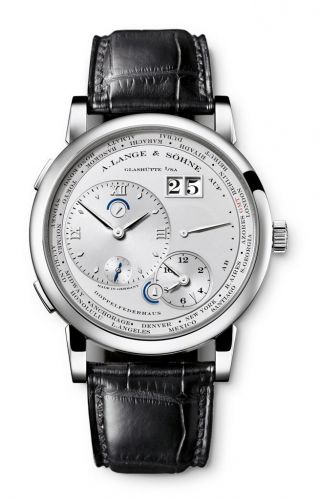replica A. Lange & Söhne - 116.025 Lange 1 Timezone Platinum / Silver watch