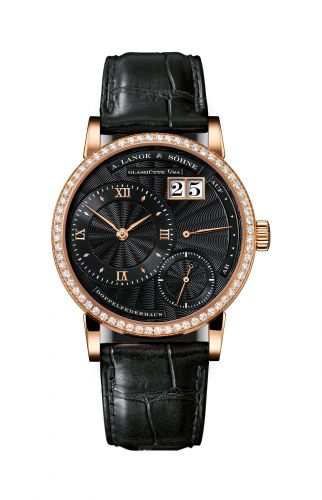 replica A. Lange & Söhne - 811.065 Kleine Lange 1 Pink Gold Black watch - Click Image to Close