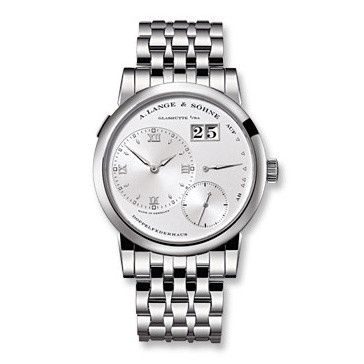 replica A. Lange & Söhne - 101.539 Lange 1 White Gold / Silver / Bracelet watch