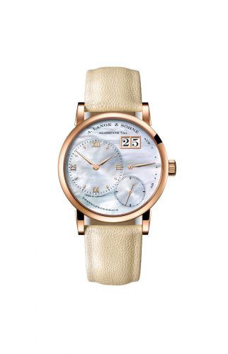 replica A. Lange & Söhne - 113.041 Kleine Lange 1 Pink Gold Blue Mother of Pearl watch - Click Image to Close