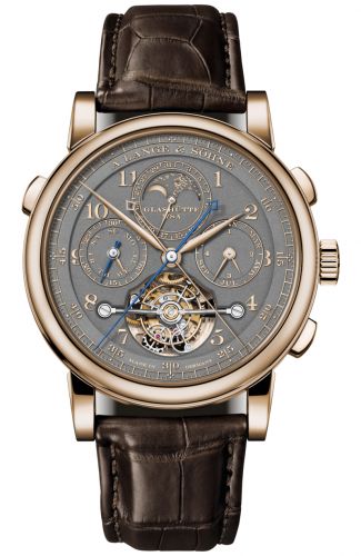 replica A. Lange & Söhne - 706.050 1815 Tourbograph Perpetual Honey Gold Homage to F.A. Lange watch - Click Image to Close