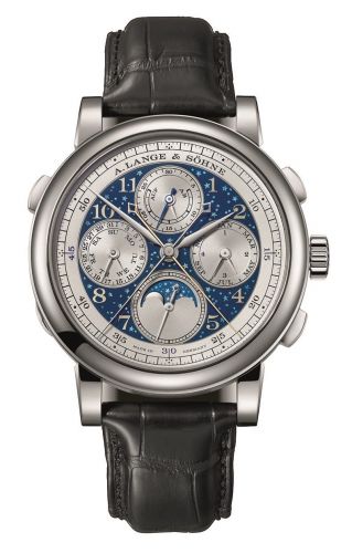 replica A. Lange & Söhne - 421.048 1815 Rattrapante Perpetual Calendar White Gold / Handwerkskunst watch - Click Image to Close
