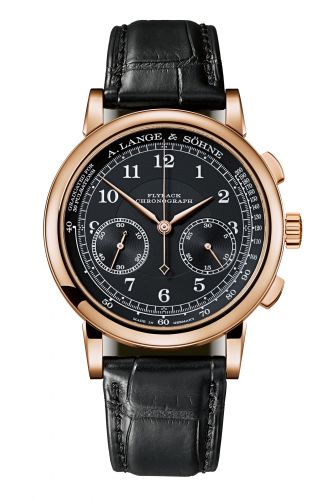 replica A. Lange & Söhne - 414.031 1815 Chronograph Pink Gold / Black / Pulsometer watch